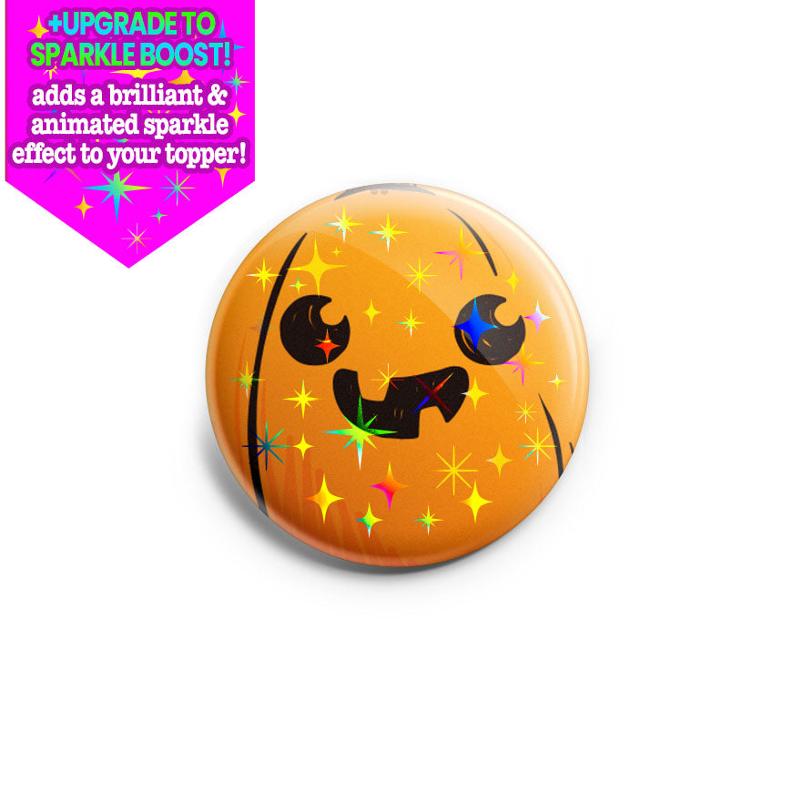 Crazy Little Pumpkin Face Topper - - Topperswap