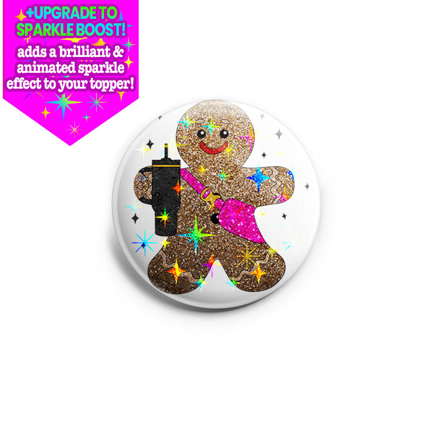 Trendy Gingerbread Traveler Topper - Make it Sparkle! - Topperswap