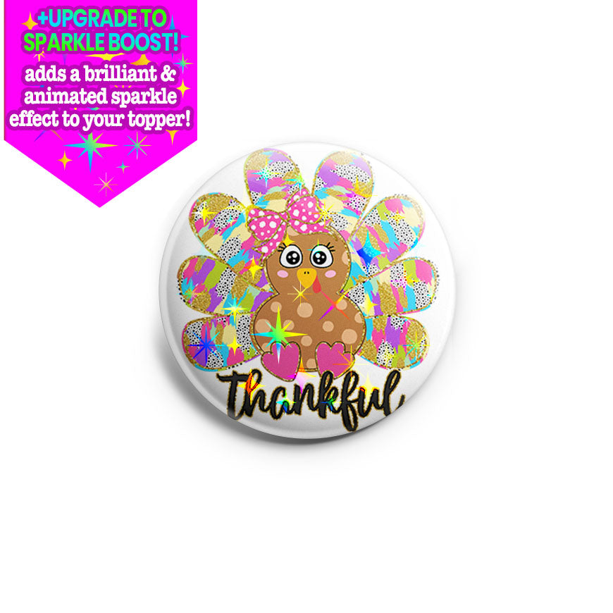 Thankful Turkey Cutie Topper - - Topperswap