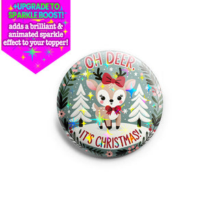 Oh Deer Christmas Bow Topper