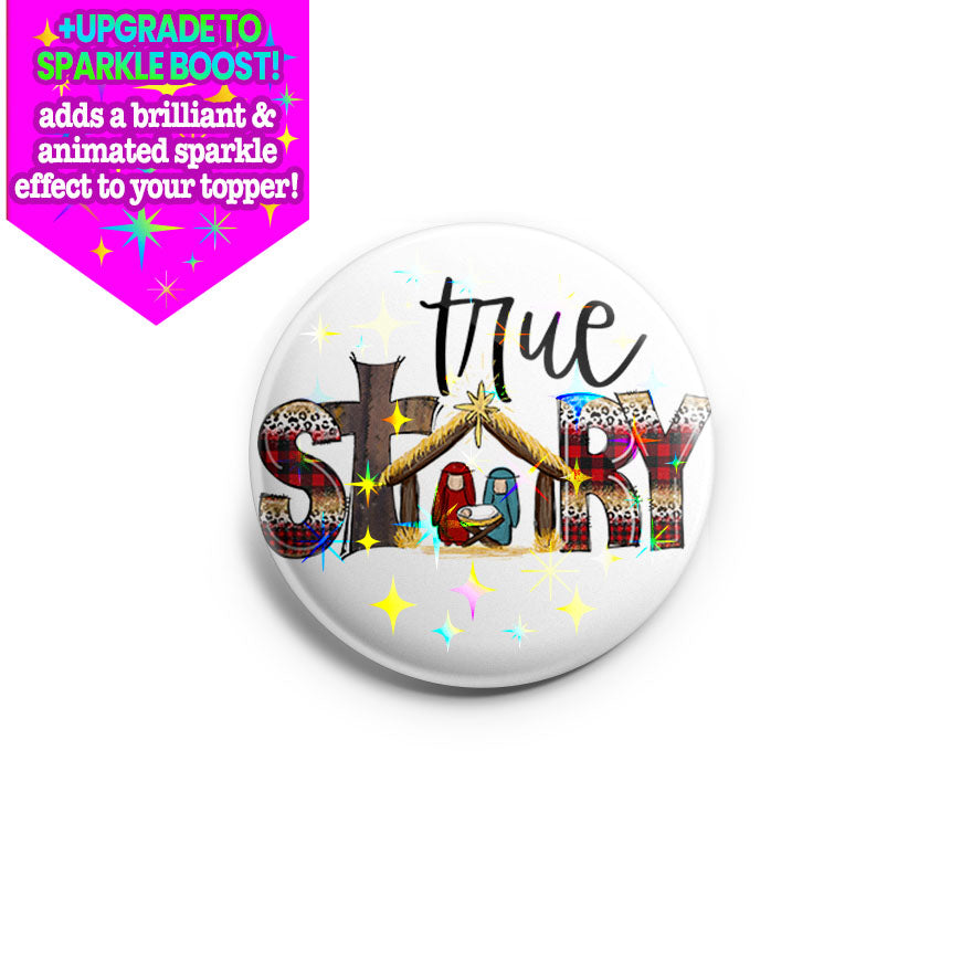 True Story Nativity Scene Topper - Make it Sparkle! - Topperswap