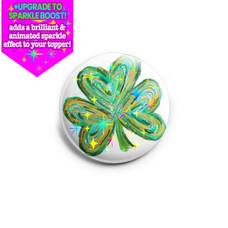 Artistic Clover Swirl Topper