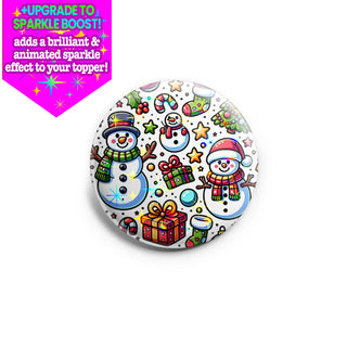 Vibrant Christmas Pattern Topper