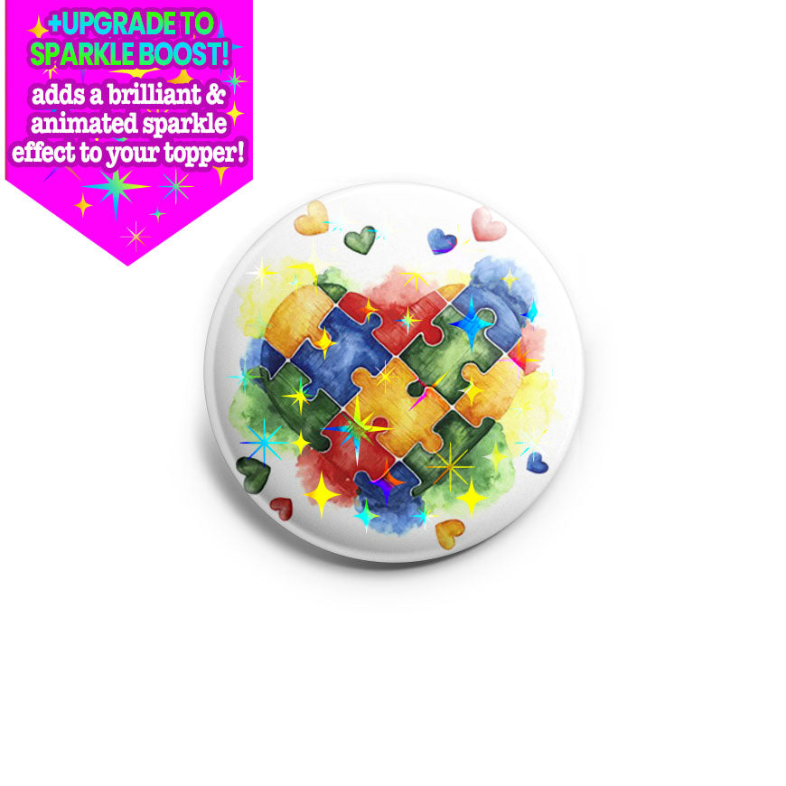 Autism Heart Topper - - Topperswap