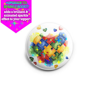 Autism Heart Topper