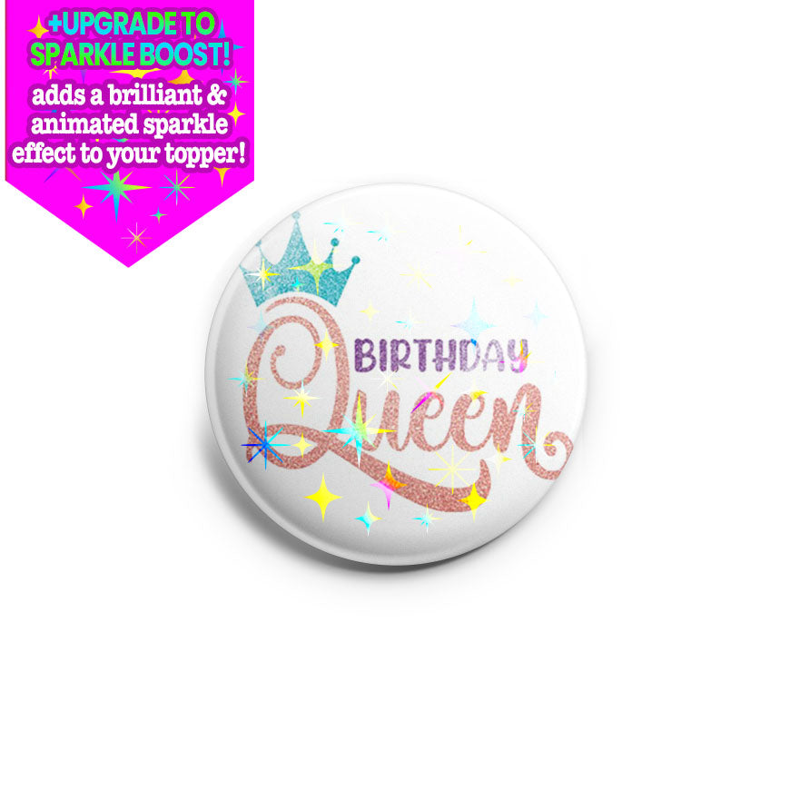 Birthday Queen Topper - - Topperswap