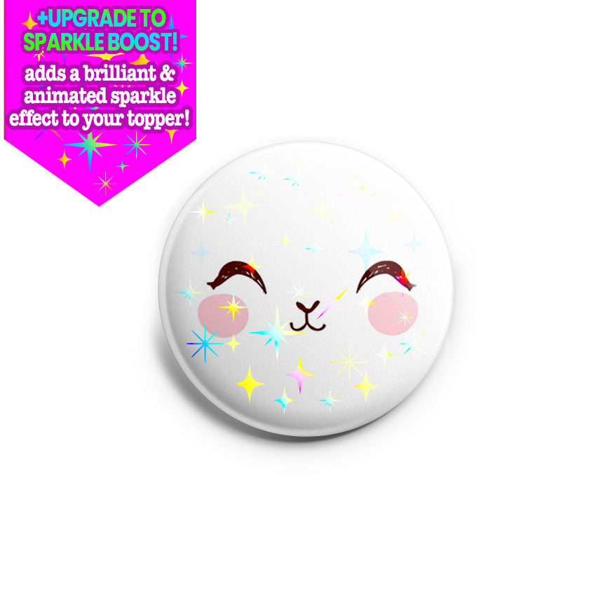Blushing Bunny Face Topper - - Topperswap