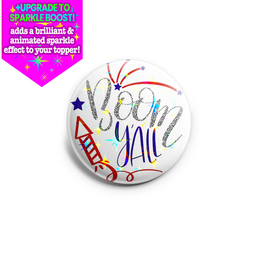 Boom Y'all 4th Of July Topper - - Topperswap