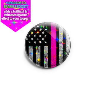 Proud Nurse Pink Line Flag Topper