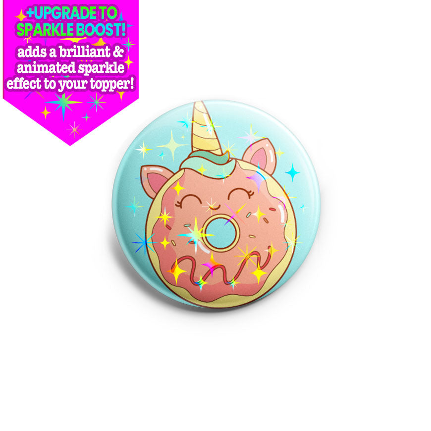 Donut Unicorn Topper - Make it Sparkle - Topperswap