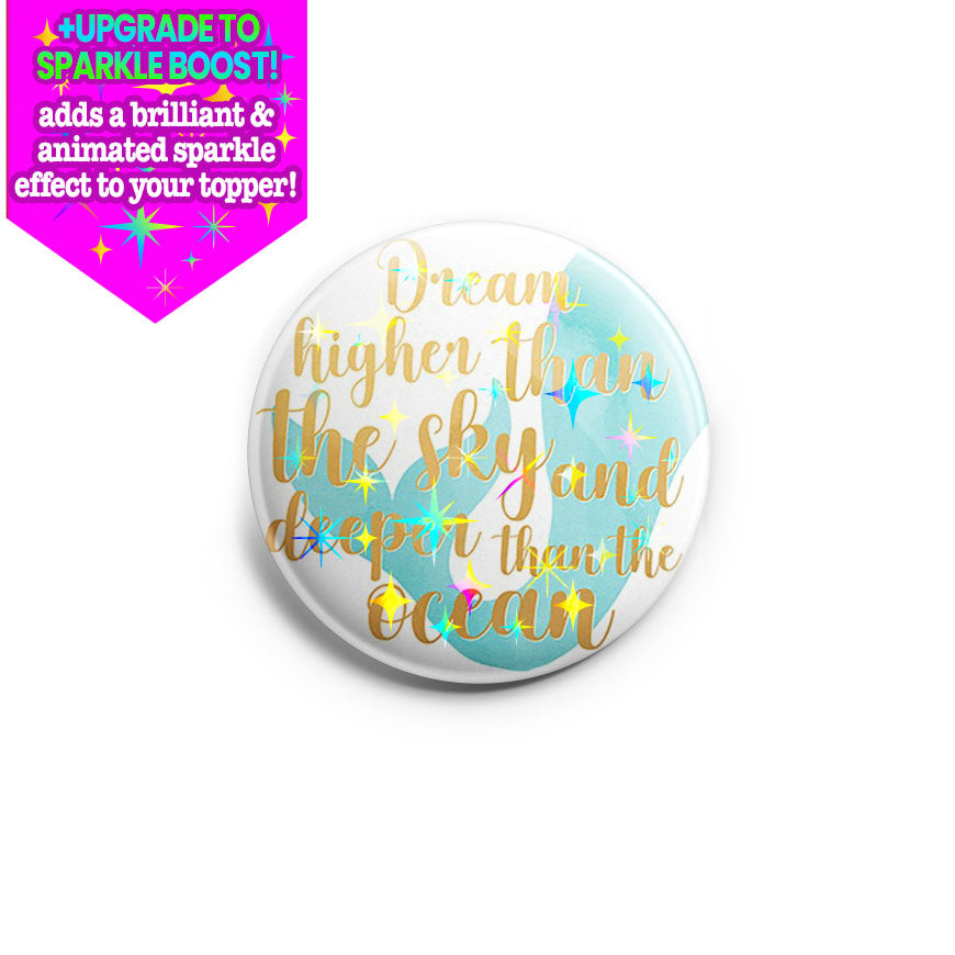 Dream Higher Mermaid Topper - Make it Sparkle - Topperswap