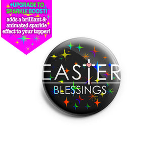 Easter Blessings Heart Cross Topper