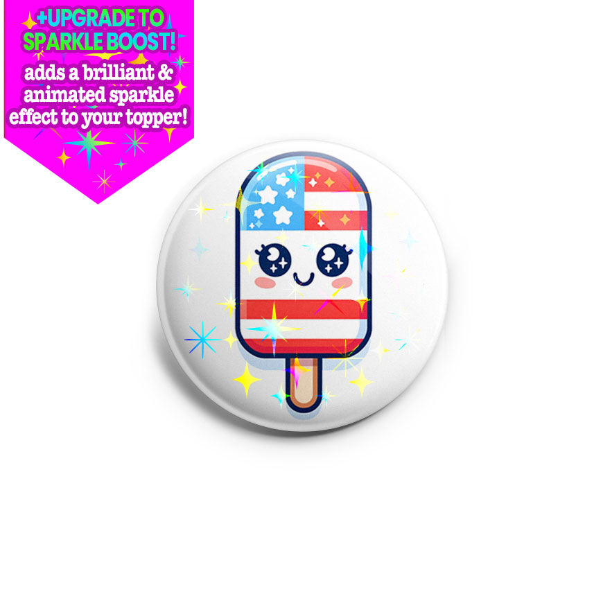 Patriotic Ice Pop Topper - - Topperswap