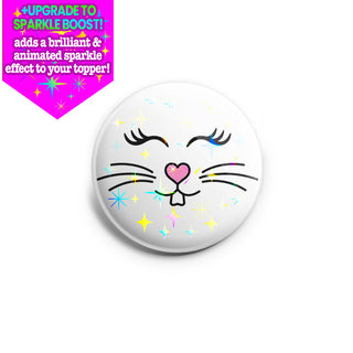 Bashful Bunny Face Topper