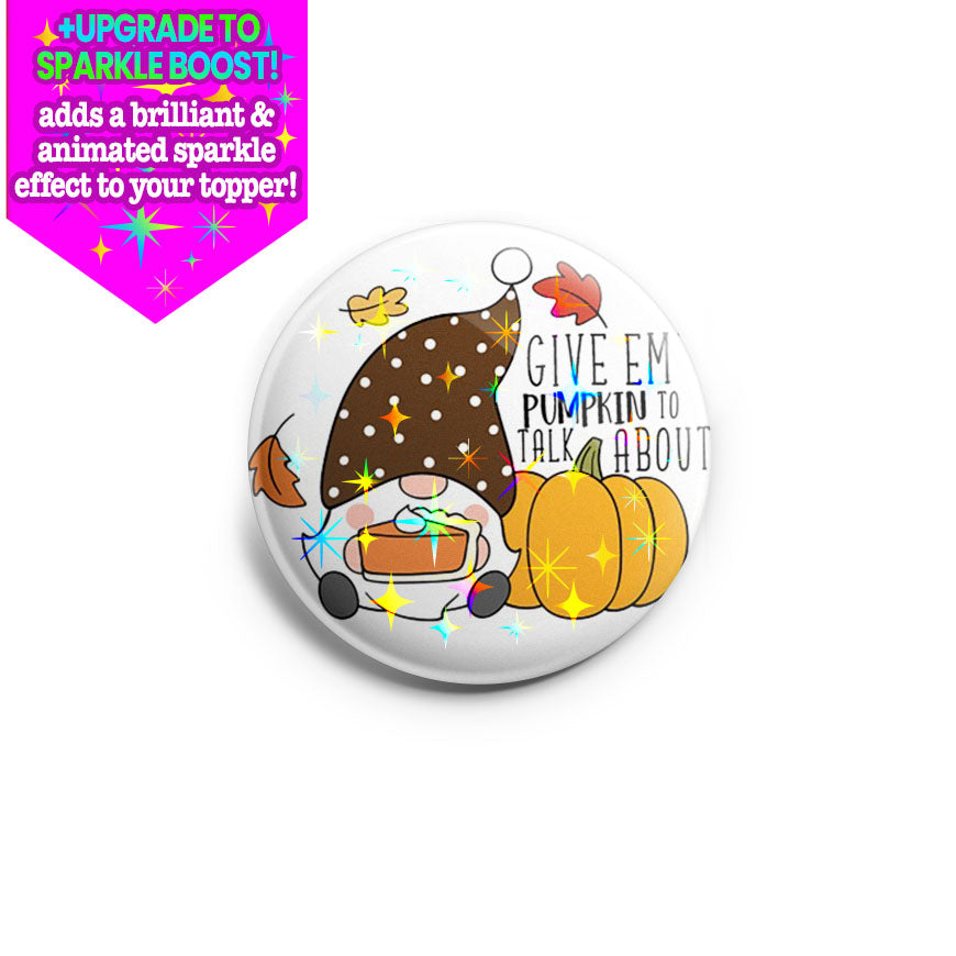 Pumpkin to Talk About Topper - Make it Sparkle - Topperswap