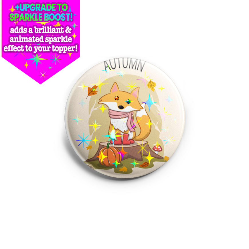 Fox's Pumpkin Playdate Topper - - Topperswap