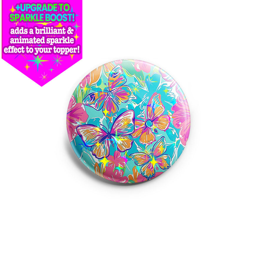 Butterfly Garden Splash Topper - - Topperswap