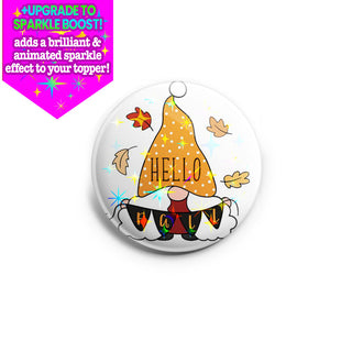 Hello Fall Gnome Topper