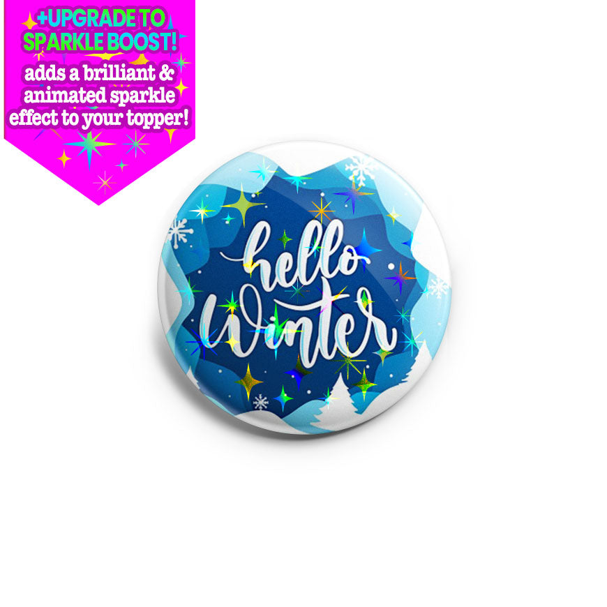 Hello Winter 2020 Topper - Make it Sparkle - Topperswap