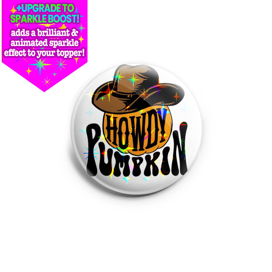 Howdy Pumpkin Topper - - Topperswap