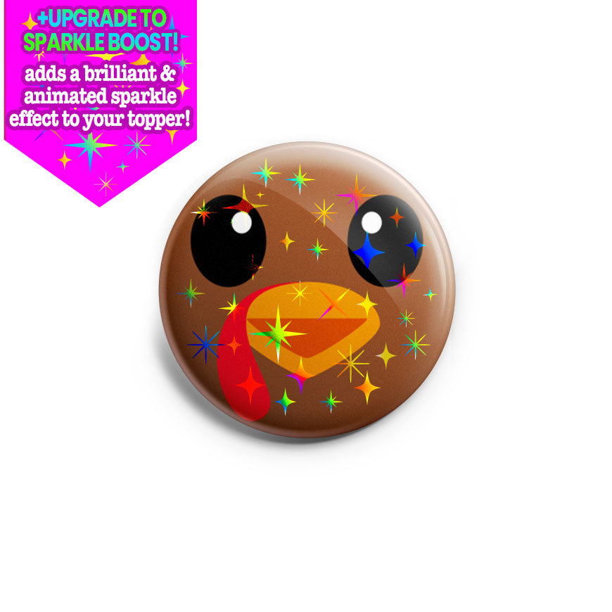 Cheerful Charlie the Turkey Topper - - Topperswap