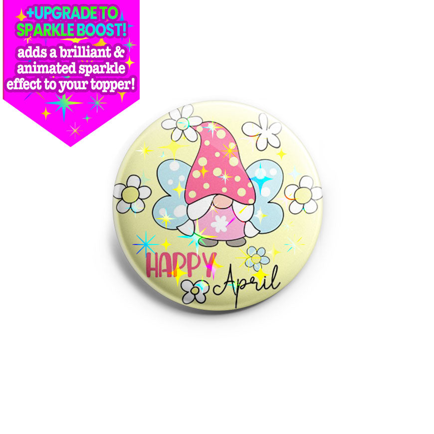 Happy April Gnome Topper - - Topperswap