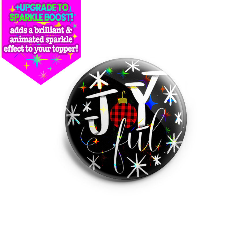 Joyful Christmas Topper - Vault - Make it Sparkle - Topperswap