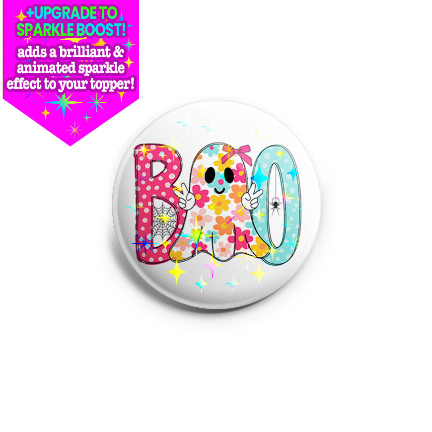 Groovy Flower Boo Topper - - Topperswap