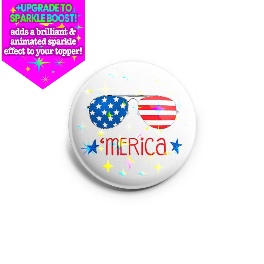 Merica Aviators Topper - Make it Sparkle - Topperswap
