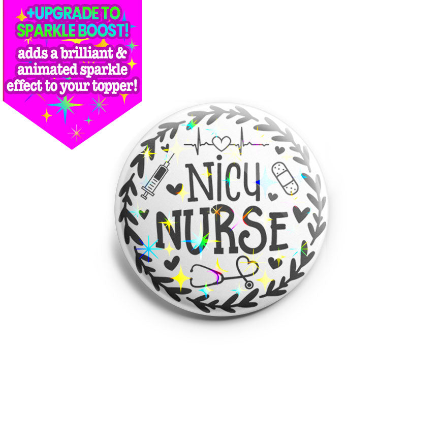 NICU Nurse Hearts Topper - Make it Sparkle - Topperswap
