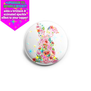 Spring Floral Bunny Topper
