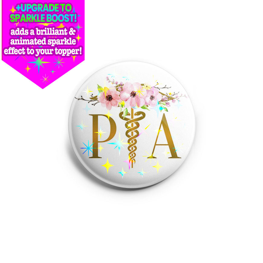 PA Caduceus & Flower Topper - - Topperswap