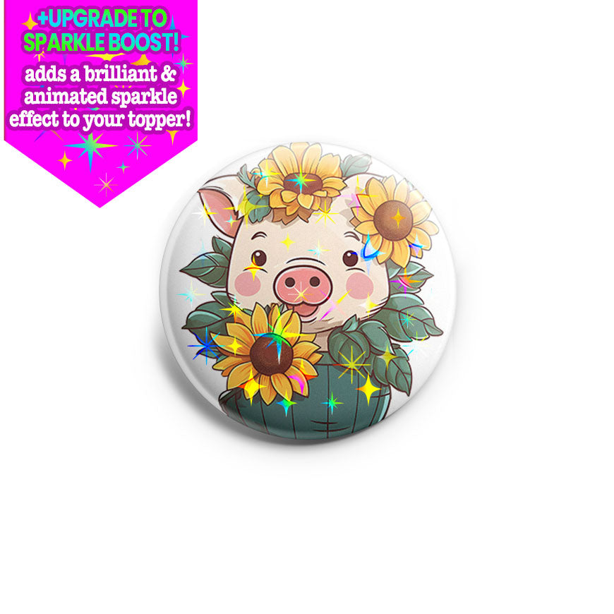 Peekaboo Pig Topper - - Topperswap