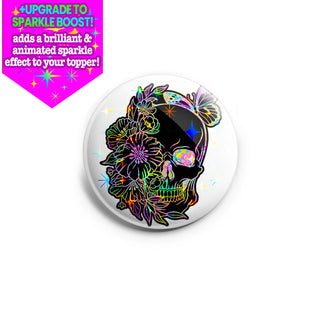 Floral Skull X-Ray Radiologist Topper