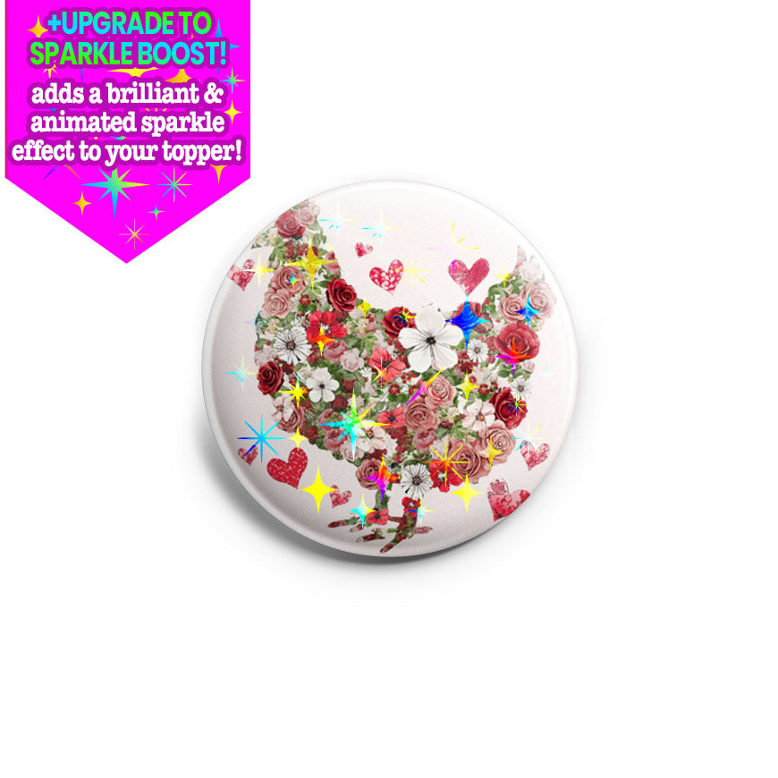 Floral Chicken Love Topper - - Topperswap