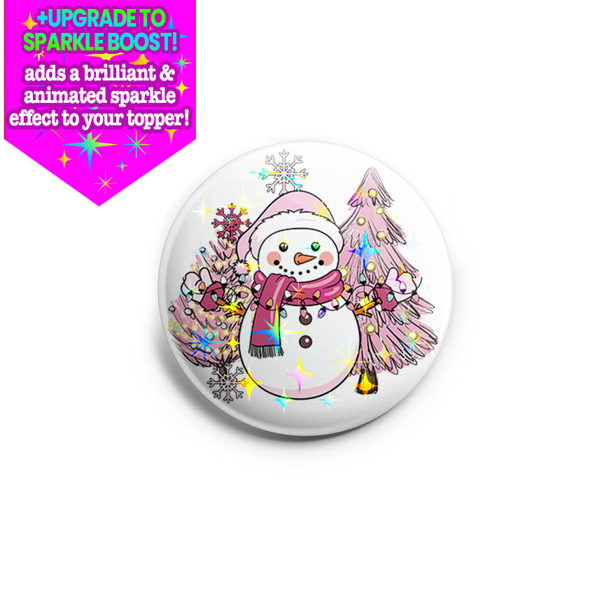 Pink Frost Festivities Topper - - Topperswap