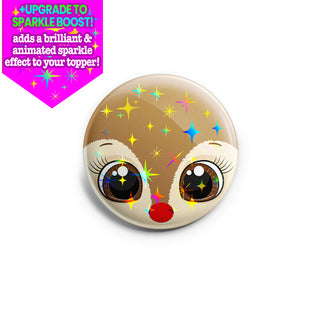 Sweet Reindeer Face Topper