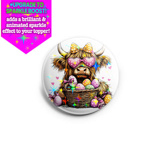 Easter Highland Cow Topper