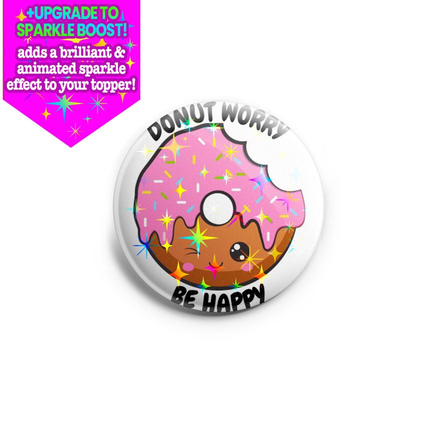 Sprinkled Donut Worry Topper - - Topperswap