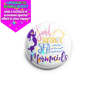Sand Sunshine Mermaids Topper