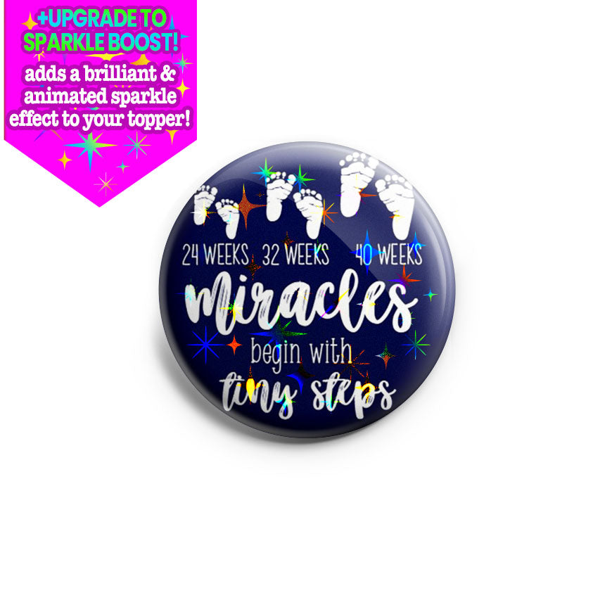 Tiny Steps Miracles Topper - Make it Sparkle - Topperswap