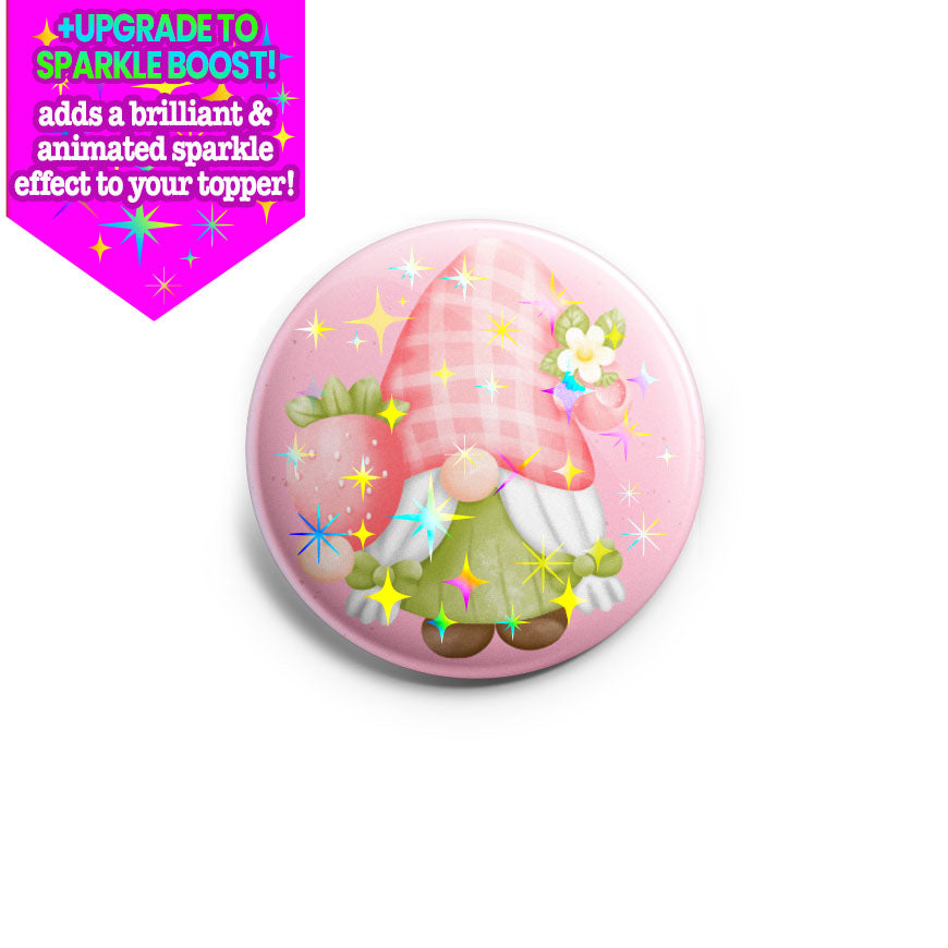 Strawberry Springtime Gnome Topper - - Topperswap