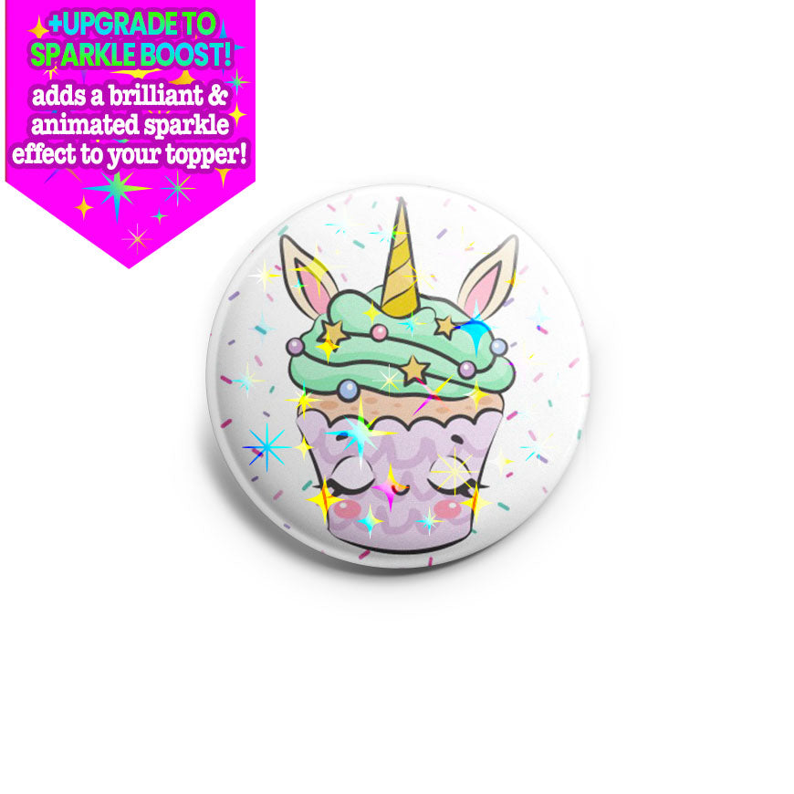 Unicorn Cupcake Topper - Make it Sparkle - Topperswap