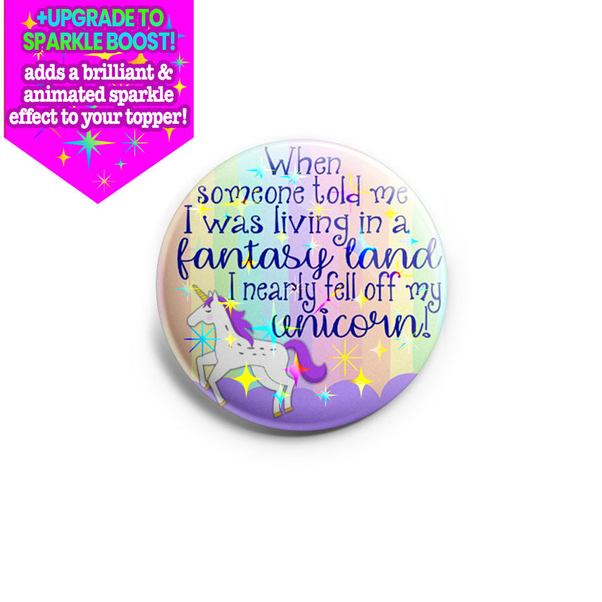 Fantasy Land Unicorn Quote Topper - Make it Sparkle - Topperswap