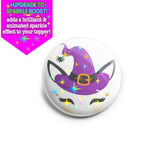 Cute Unicorn with Witch Hat Topper - Vault