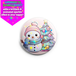 Snowman Sparkle Delight Topper
