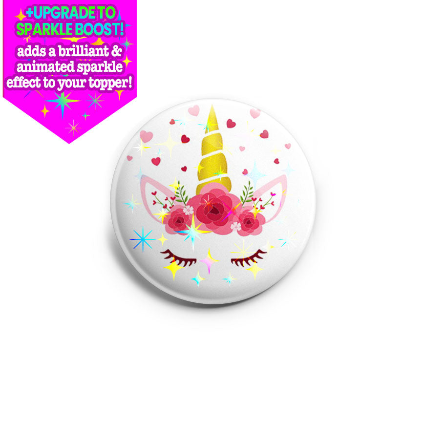 Valentine's Day Unicorn! Topper - Vault - Make it Sparkle - Topperswap