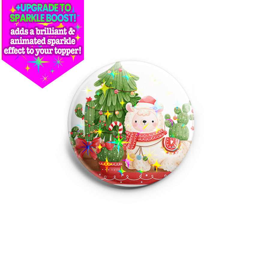 Coziest Llama Topper - Make it Sparkle! - Topperswap