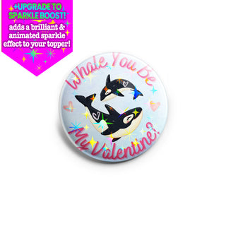 Whale Valentine Topper