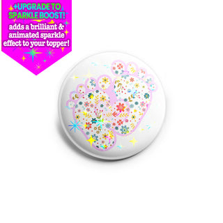 Baby Feet Floral Topper